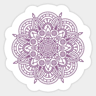 Purple Mandala Bloom Sticker